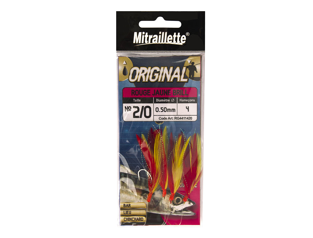 Mitraillette premium rouge/jaune