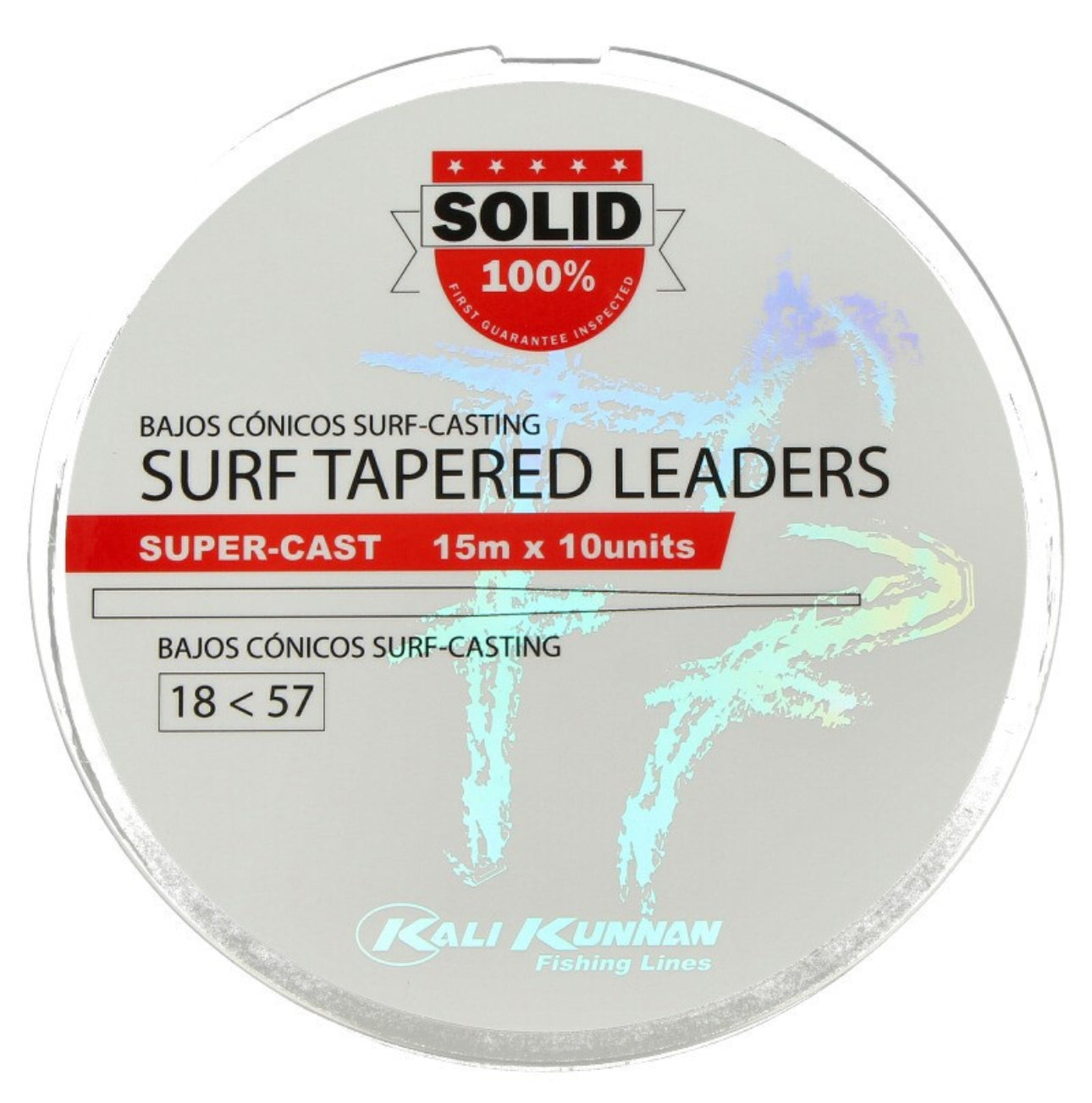 Kali kunnan Surf tapered leaders (arraché conique 10x15m)