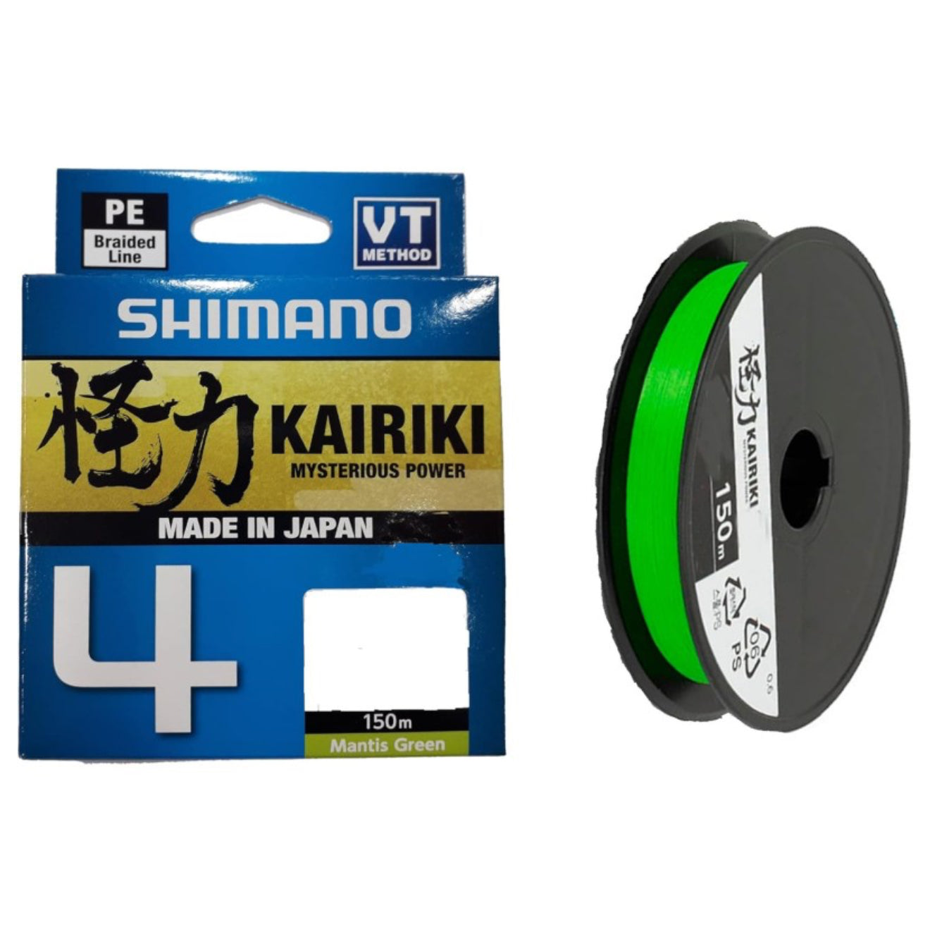 Shimano kairiki 4 150m mantis Green